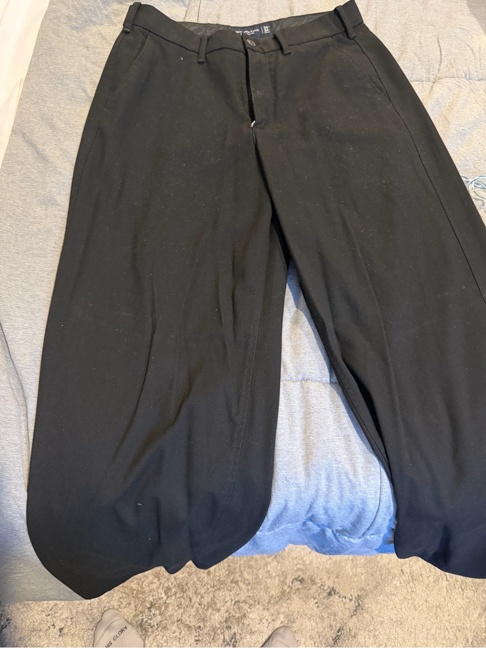 Men's Black Pants - Relaxed Fit